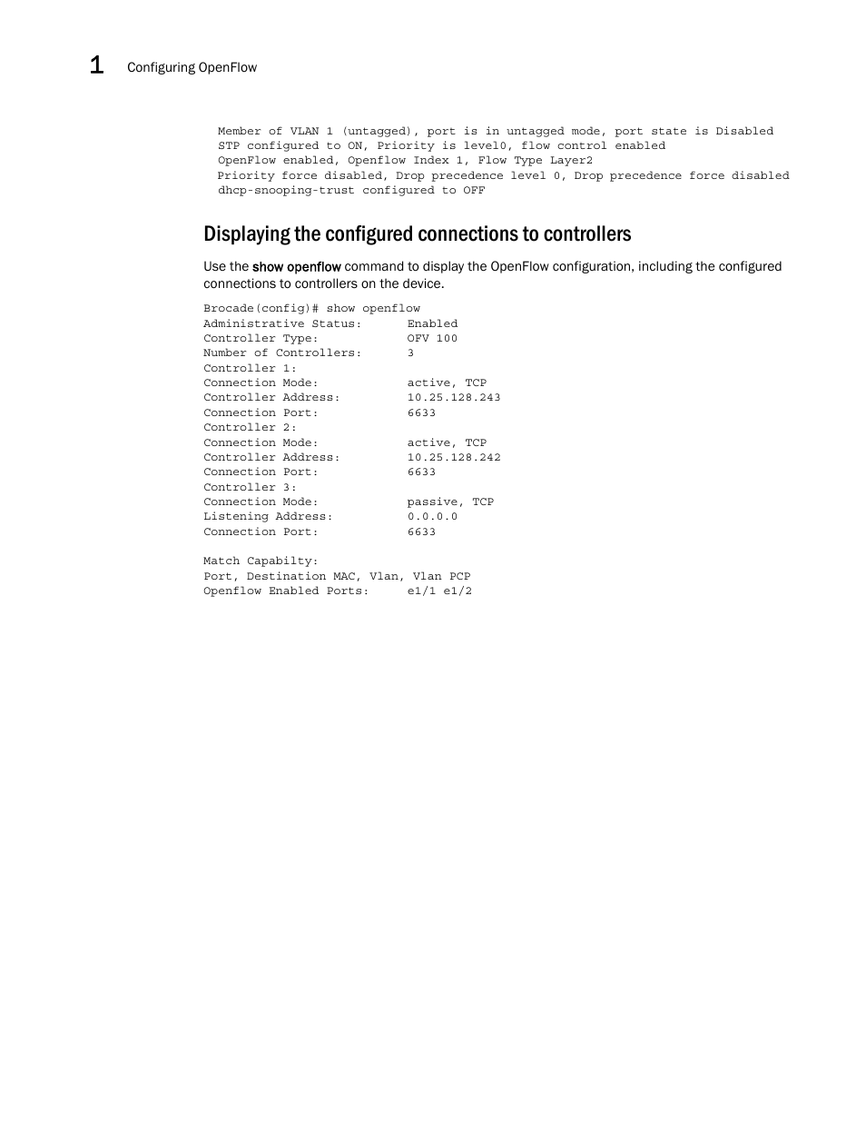 Brocade Multi-Service IronWare Software Defined Networking (SDN) Configuration Guide (Supporting R05.6.00) User Manual | Page 34 / 44