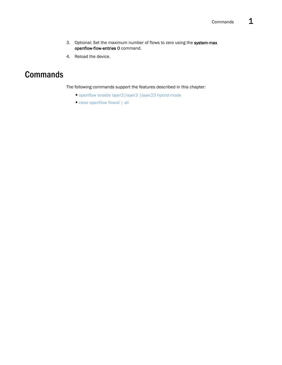 Commands | Brocade Multi-Service IronWare Software Defined Networking (SDN) Configuration Guide (Supporting R05.6.00) User Manual | Page 41 / 44