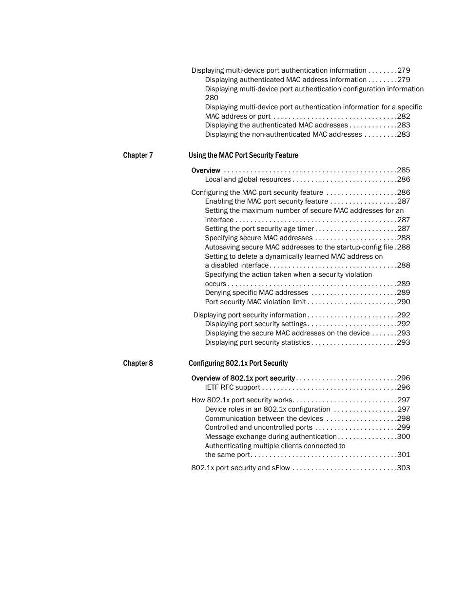 Brocade Multi-Service IronWare Security Configuration Guide (Supporting R05.6.00) User Manual | Page 10 / 370