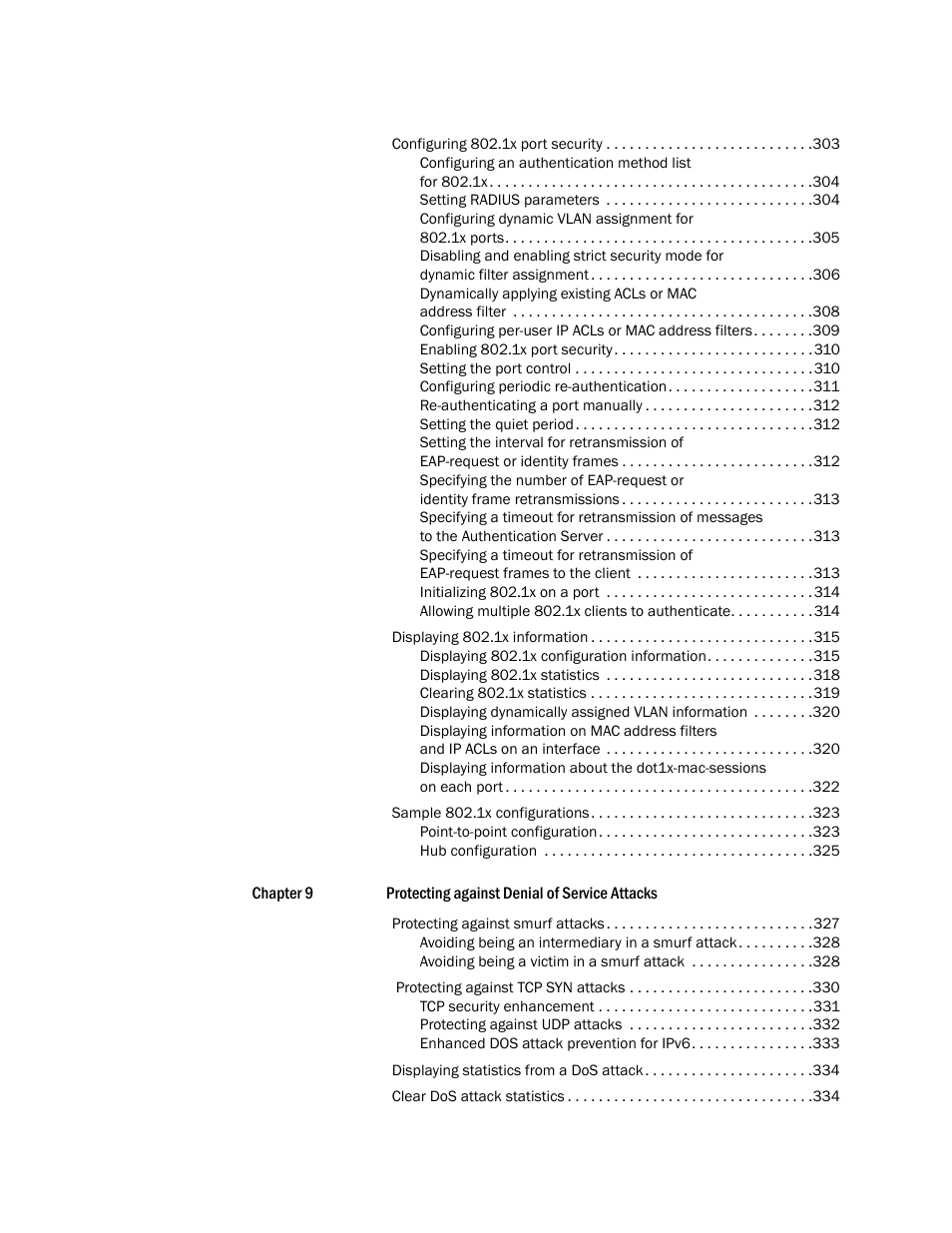 Brocade Multi-Service IronWare Security Configuration Guide (Supporting R05.6.00) User Manual | Page 11 / 370