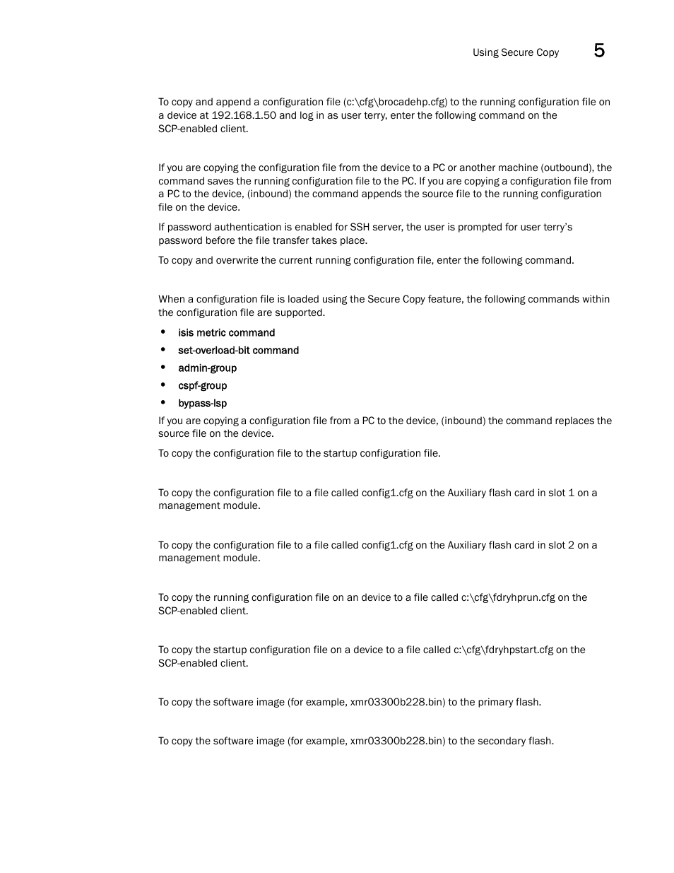 Brocade Multi-Service IronWare Security Configuration Guide (Supporting R05.6.00) User Manual | Page 277 / 370