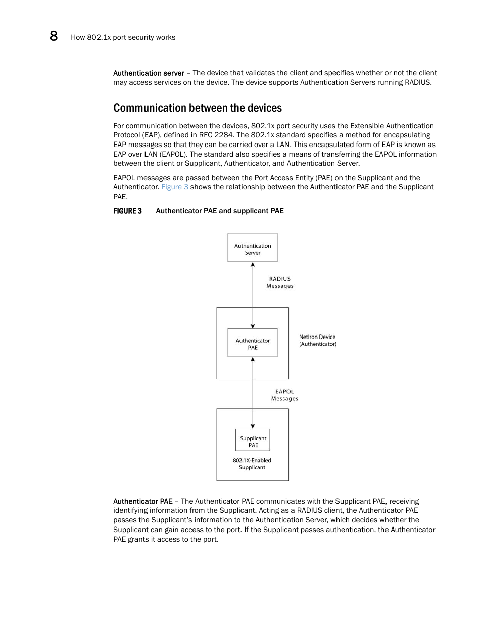 Communication between the devices | Brocade Multi-Service IronWare Security Configuration Guide (Supporting R05.6.00) User Manual | Page 316 / 370