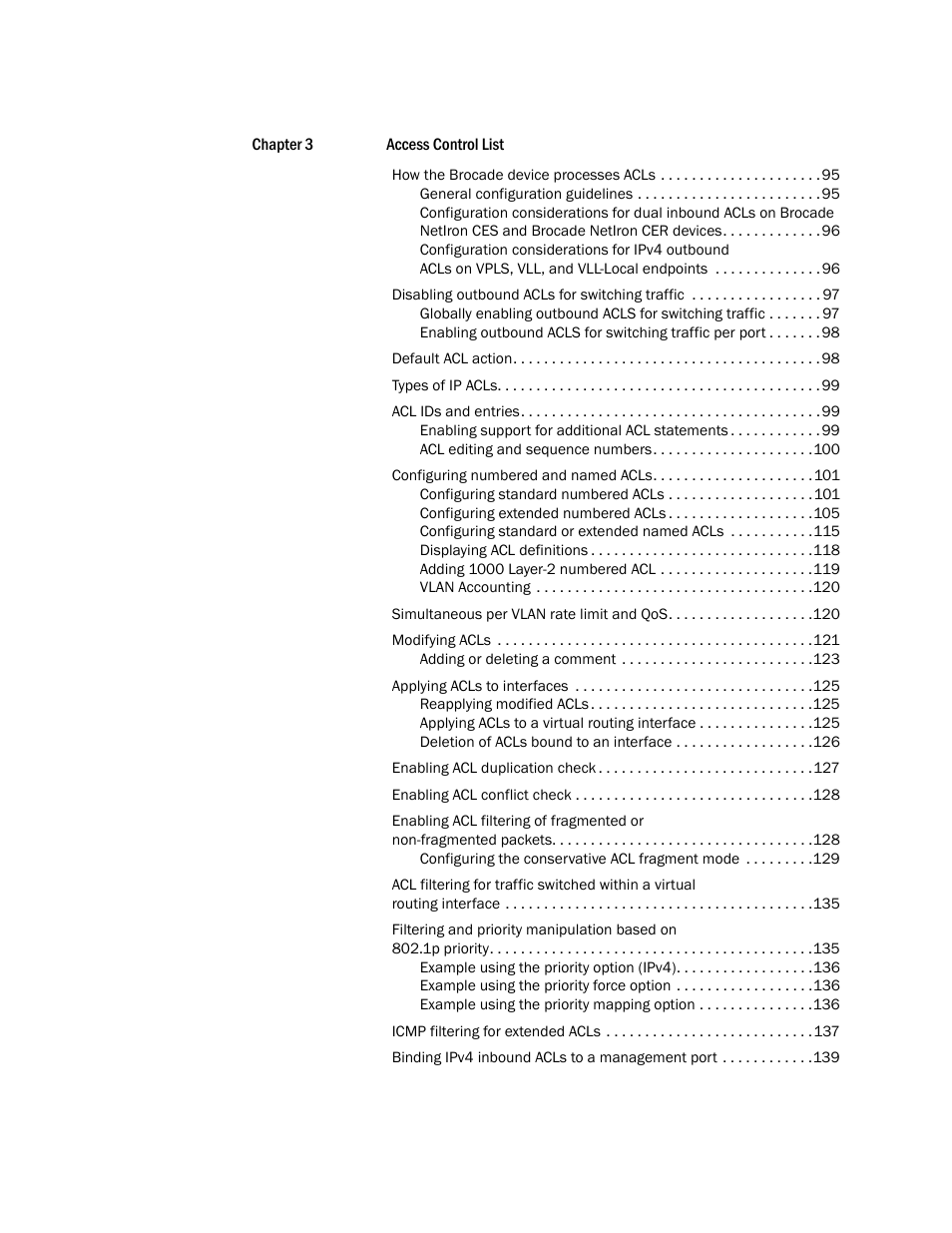 Brocade Multi-Service IronWare Security Configuration Guide (Supporting R05.6.00) User Manual | Page 6 / 370