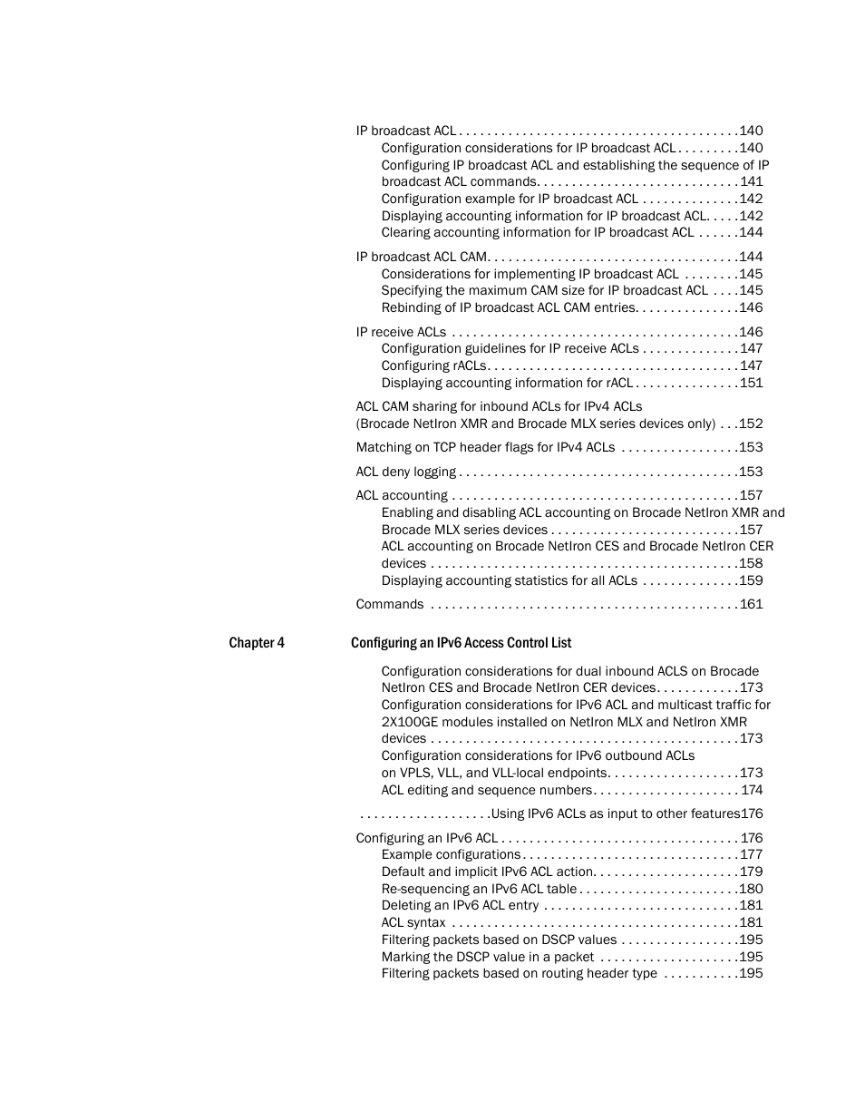 Brocade Multi-Service IronWare Security Configuration Guide (Supporting R05.6.00) User Manual | Page 7 / 370