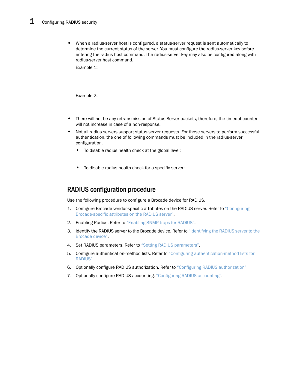 Radius configuration procedure | Brocade Multi-Service IronWare Security Configuration Guide (Supporting R05.6.00) User Manual | Page 72 / 370