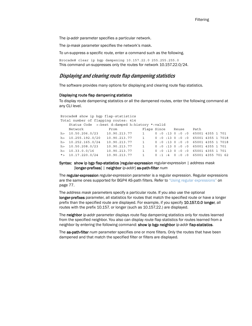 Brocade Multi-Service IronWare Routing Configuration Guide (Supporting R05.6.00) User Manual | Page 129 / 846