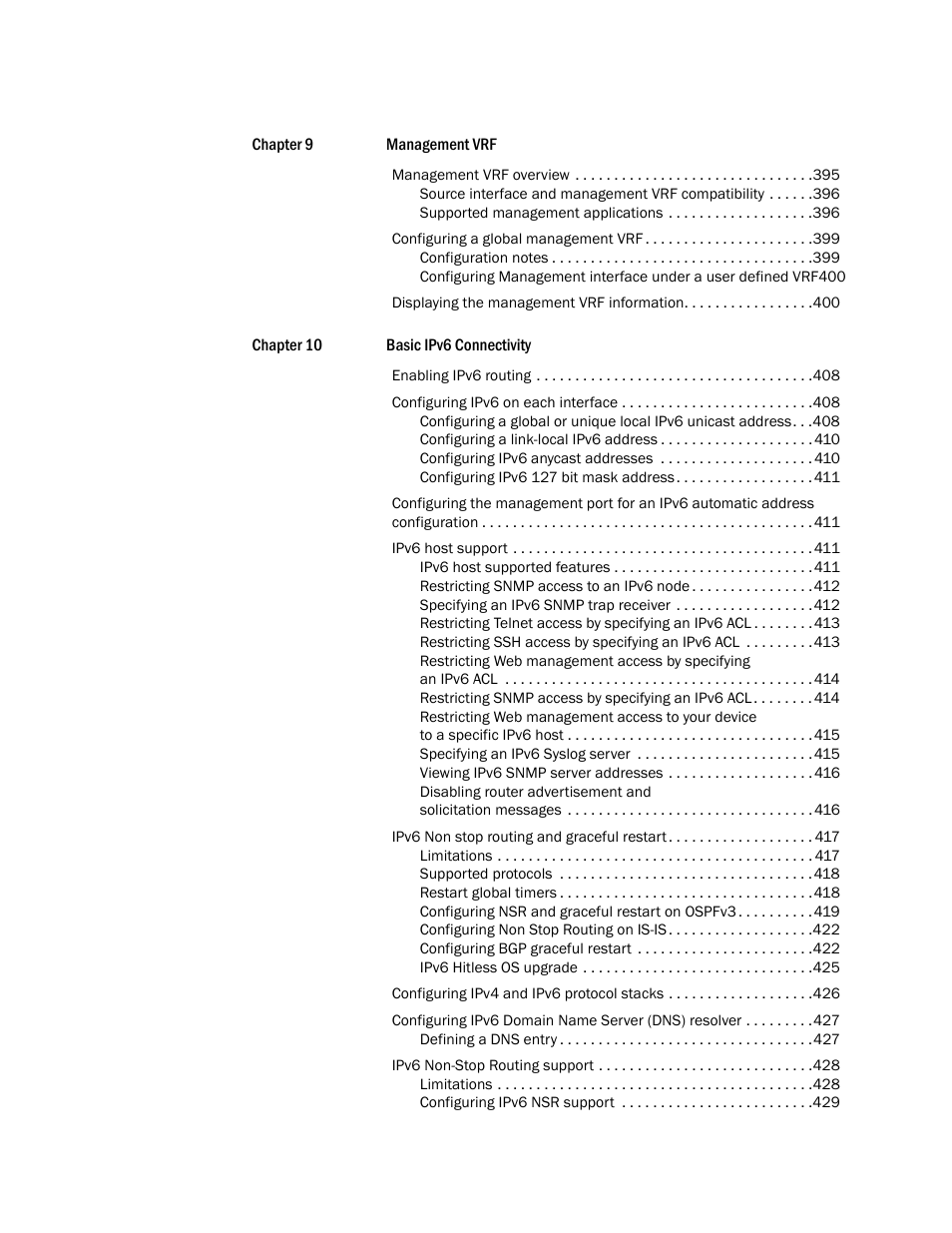 Brocade Multi-Service IronWare Routing Configuration Guide (Supporting R05.6.00) User Manual | Page 13 / 846