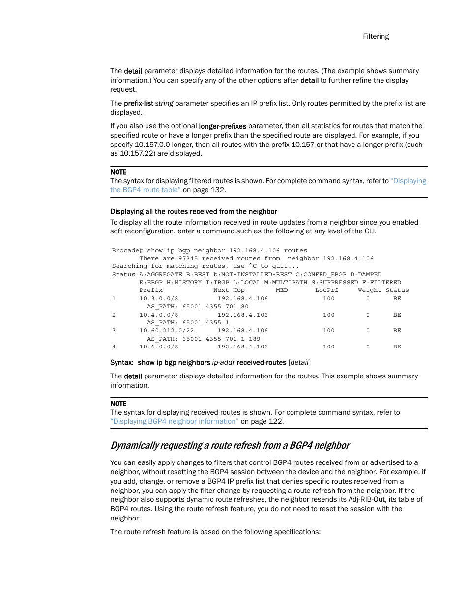 Brocade Multi-Service IronWare Routing Configuration Guide (Supporting R05.6.00) User Manual | Page 133 / 846