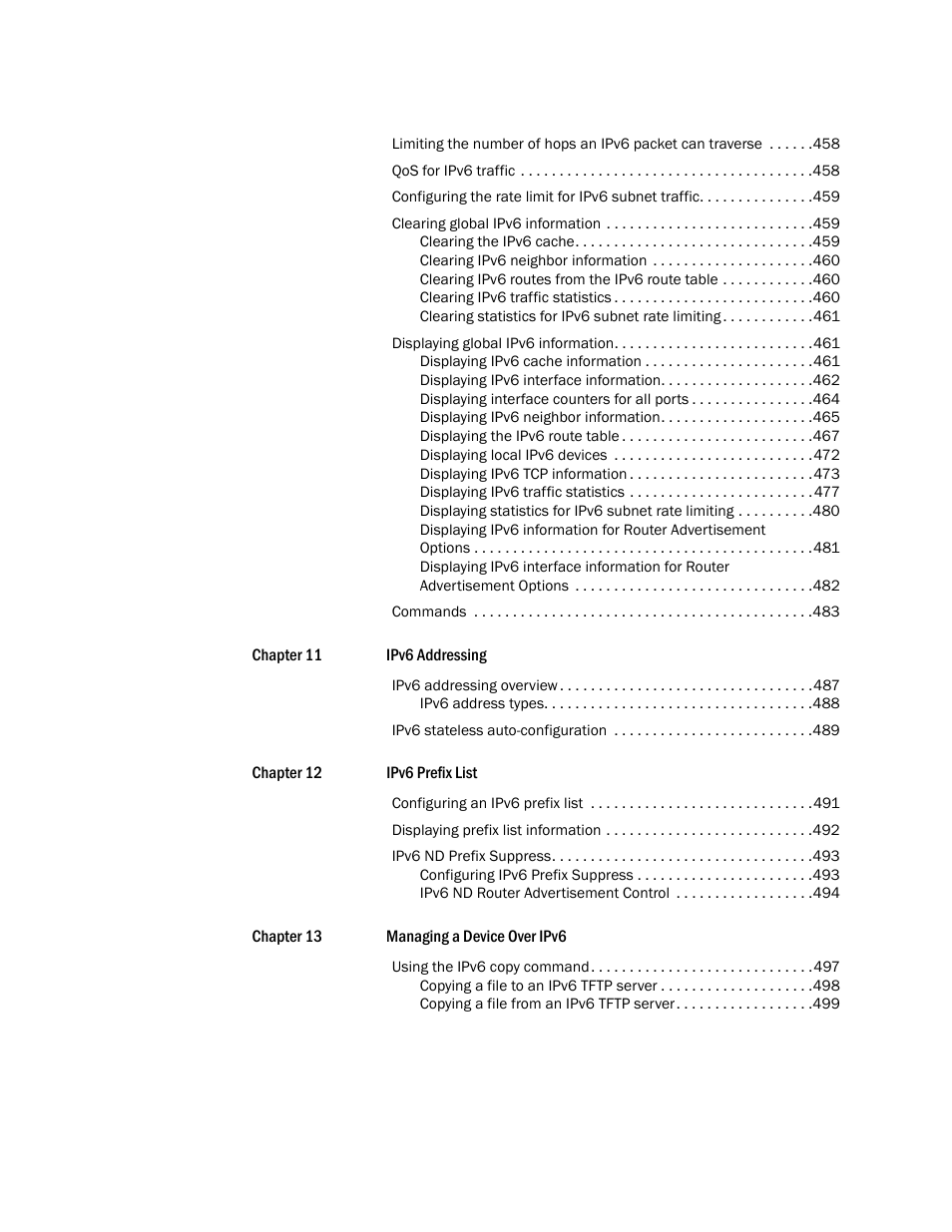 Brocade Multi-Service IronWare Routing Configuration Guide (Supporting R05.6.00) User Manual | Page 15 / 846