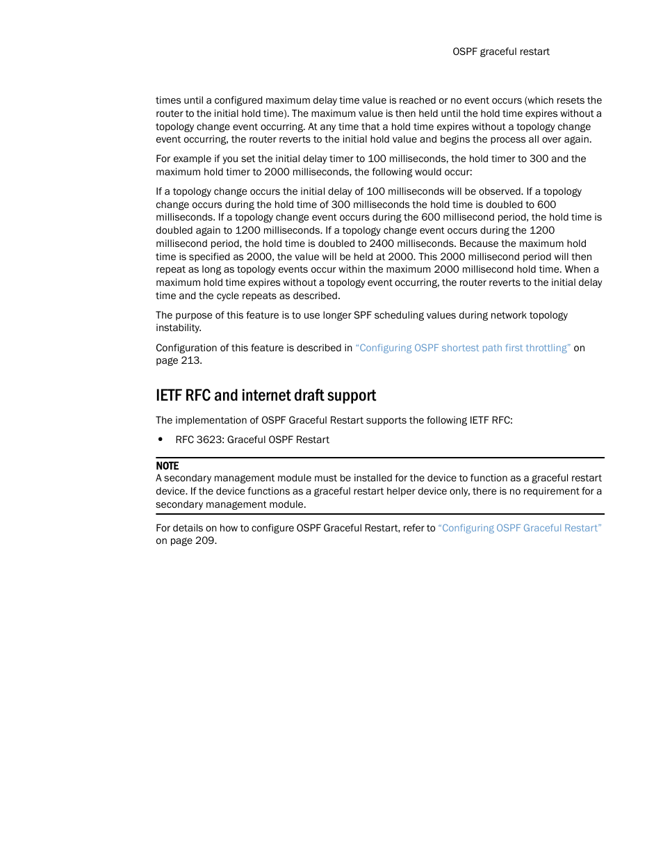 Ietf rfc and internet draft support | Brocade Multi-Service IronWare Routing Configuration Guide (Supporting R05.6.00) User Manual | Page 193 / 846