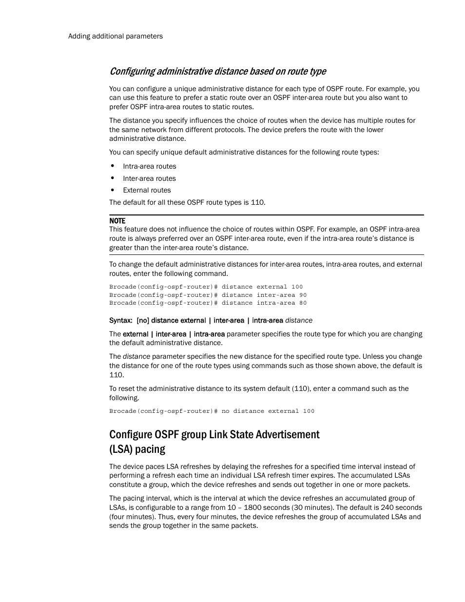 Brocade Multi-Service IronWare Routing Configuration Guide (Supporting R05.6.00) User Manual | Page 230 / 846