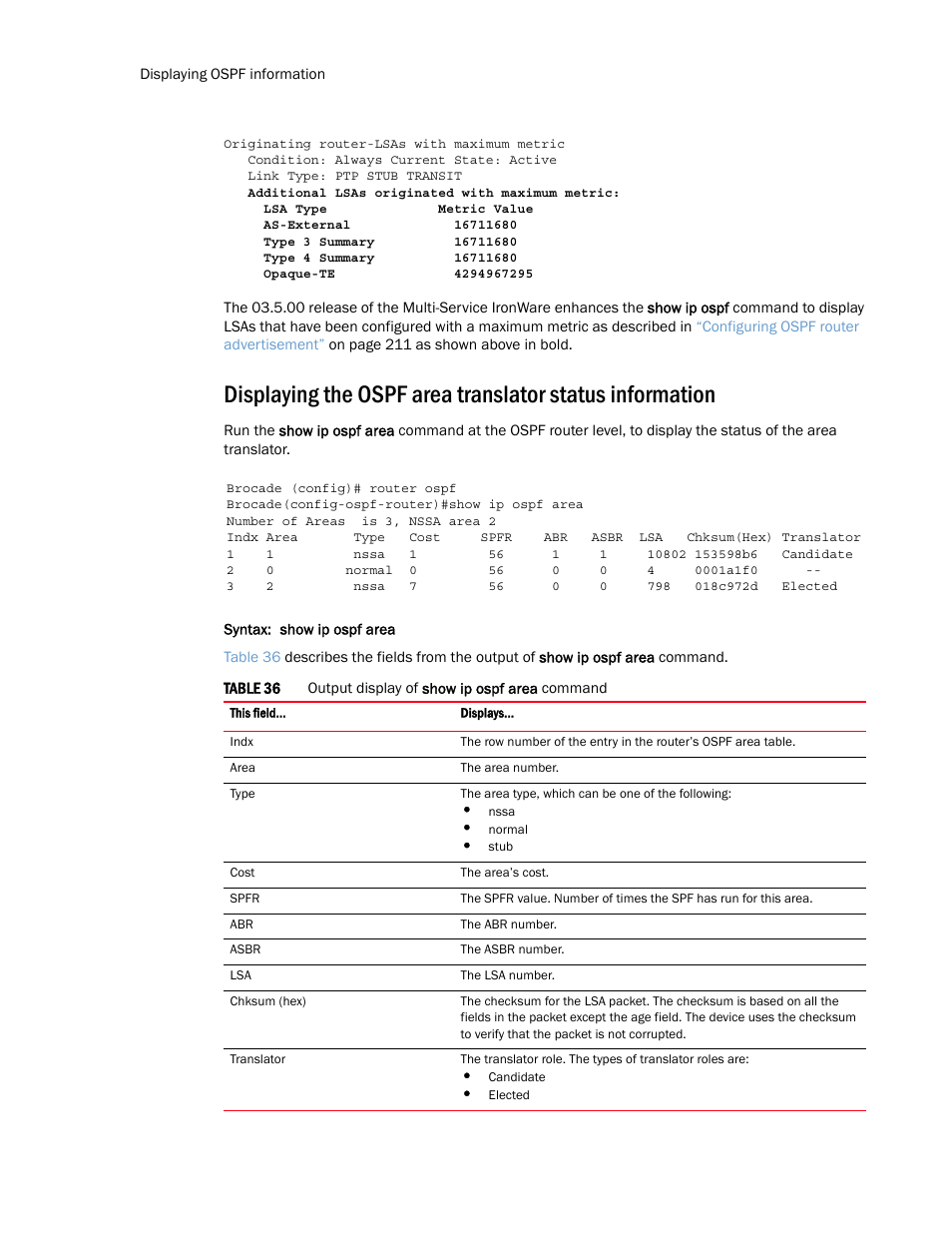 Brocade Multi-Service IronWare Routing Configuration Guide (Supporting R05.6.00) User Manual | Page 266 / 846