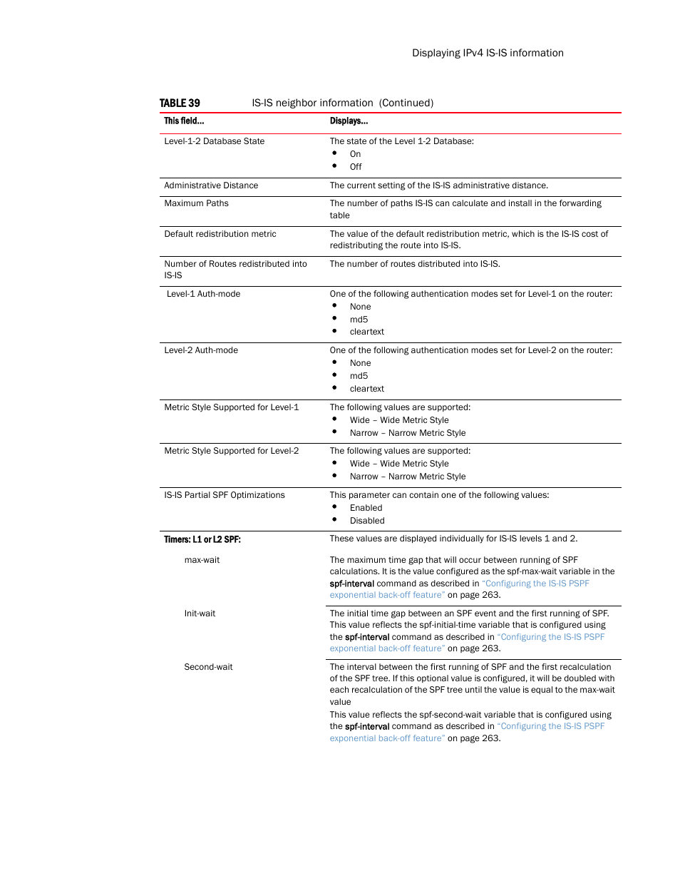 Brocade Multi-Service IronWare Routing Configuration Guide (Supporting R05.6.00) User Manual | Page 319 / 846