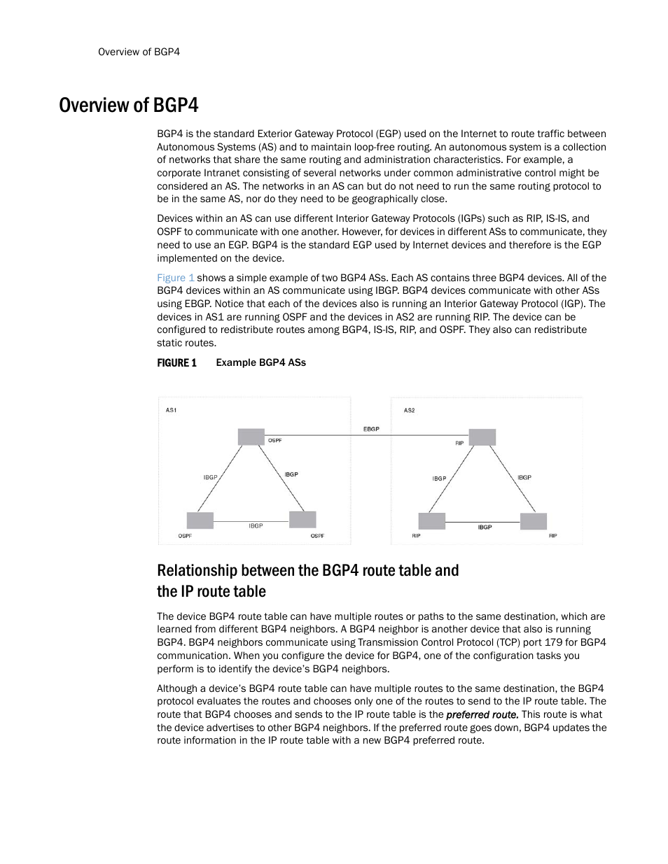 Overview of bgp4 | Brocade Multi-Service IronWare Routing Configuration Guide (Supporting R05.6.00) User Manual | Page 32 / 846