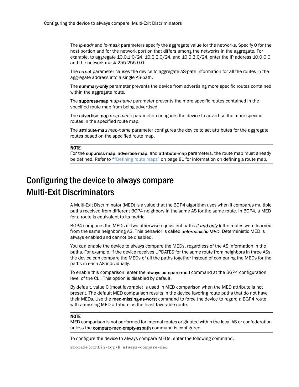 Brocade Multi-Service IronWare Routing Configuration Guide (Supporting R05.6.00) User Manual | Page 48 / 846