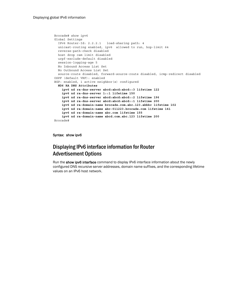 Brocade Multi-Service IronWare Routing Configuration Guide (Supporting R05.6.00) User Manual | Page 510 / 846
