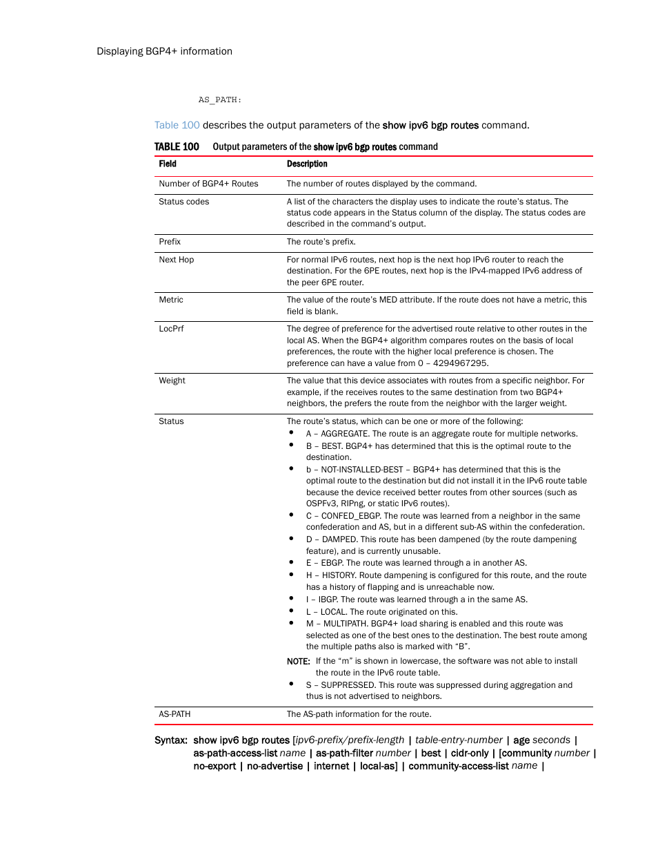 Brocade Multi-Service IronWare Routing Configuration Guide (Supporting R05.6.00) User Manual | Page 560 / 846