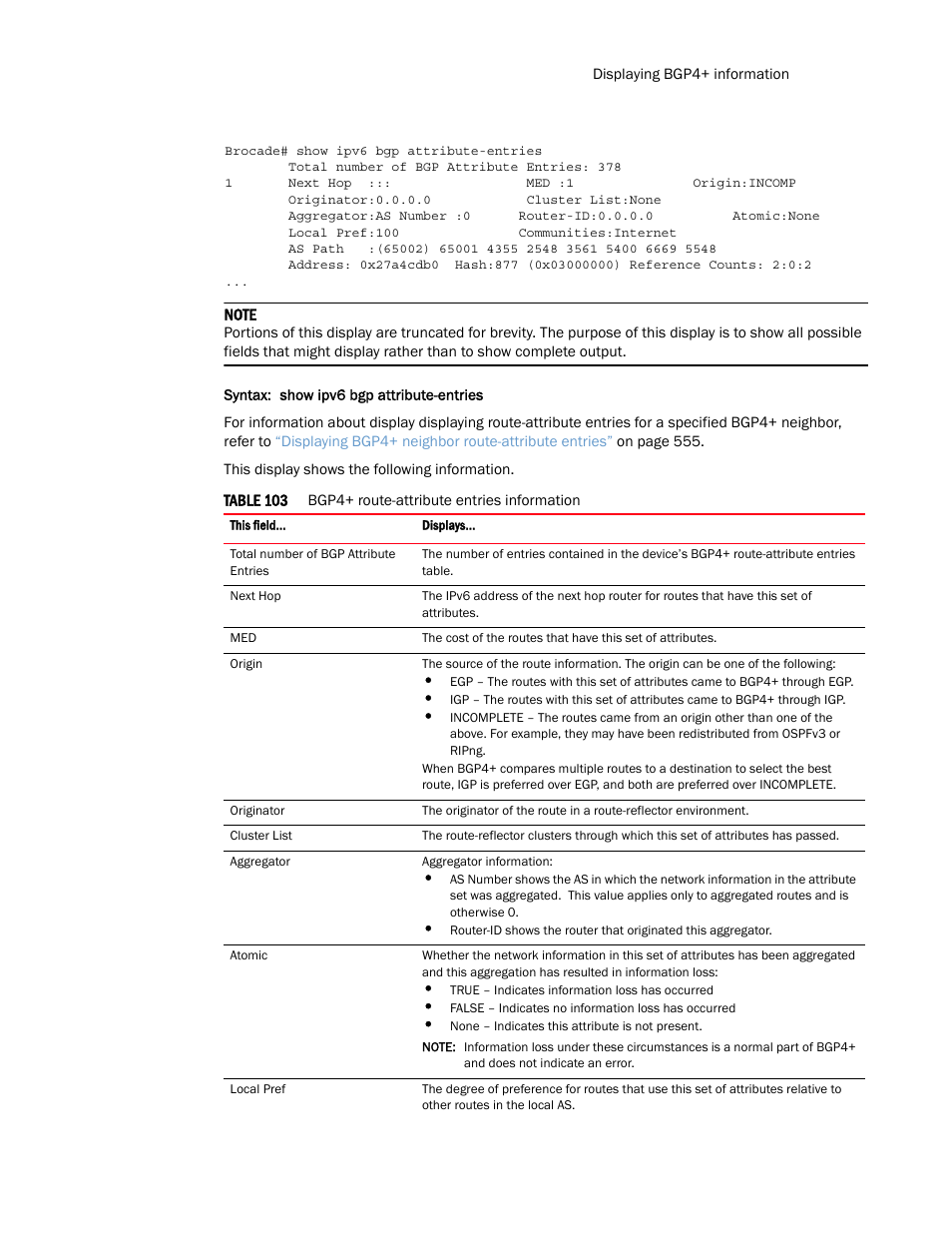 Brocade Multi-Service IronWare Routing Configuration Guide (Supporting R05.6.00) User Manual | Page 567 / 846