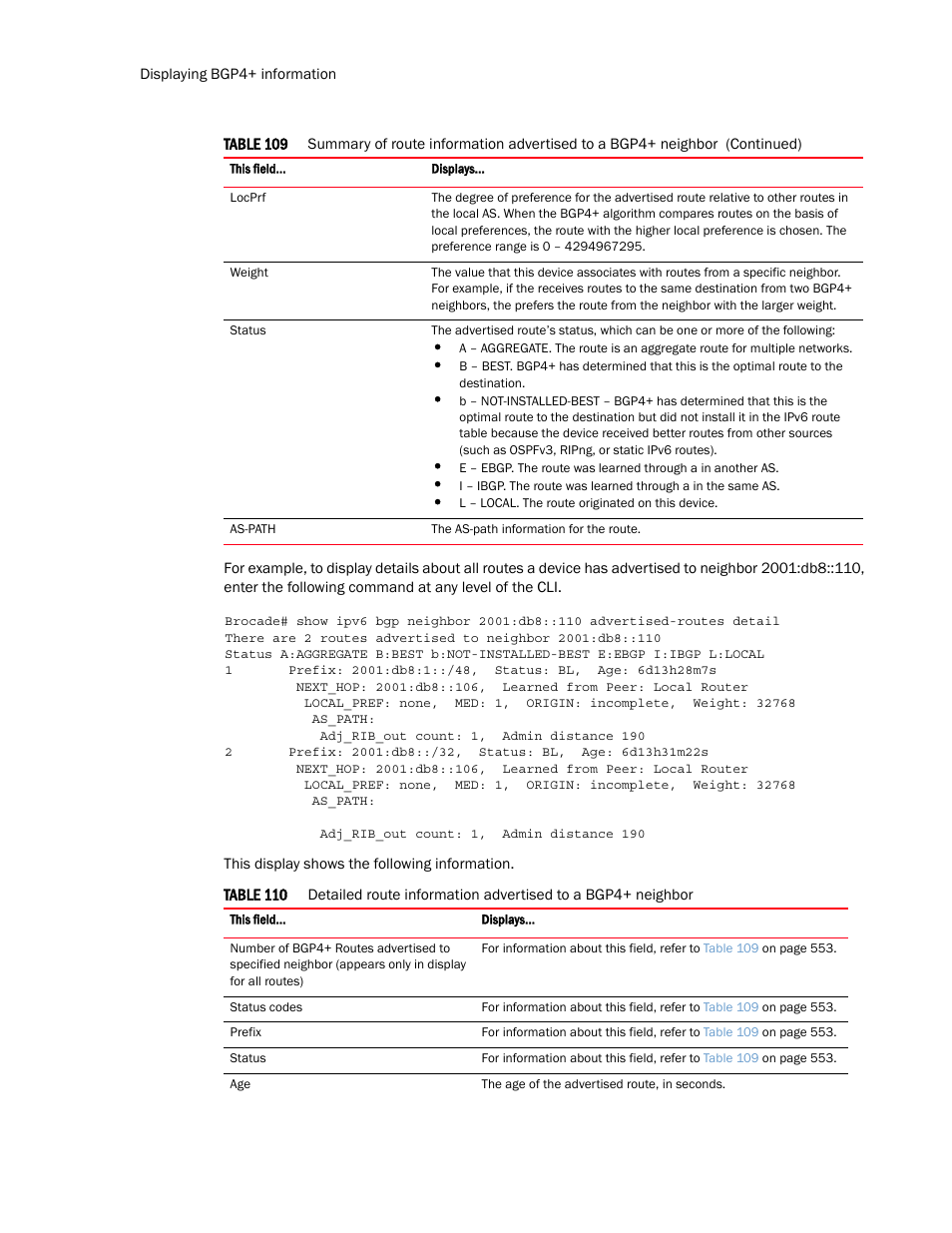 Brocade Multi-Service IronWare Routing Configuration Guide (Supporting R05.6.00) User Manual | Page 582 / 846