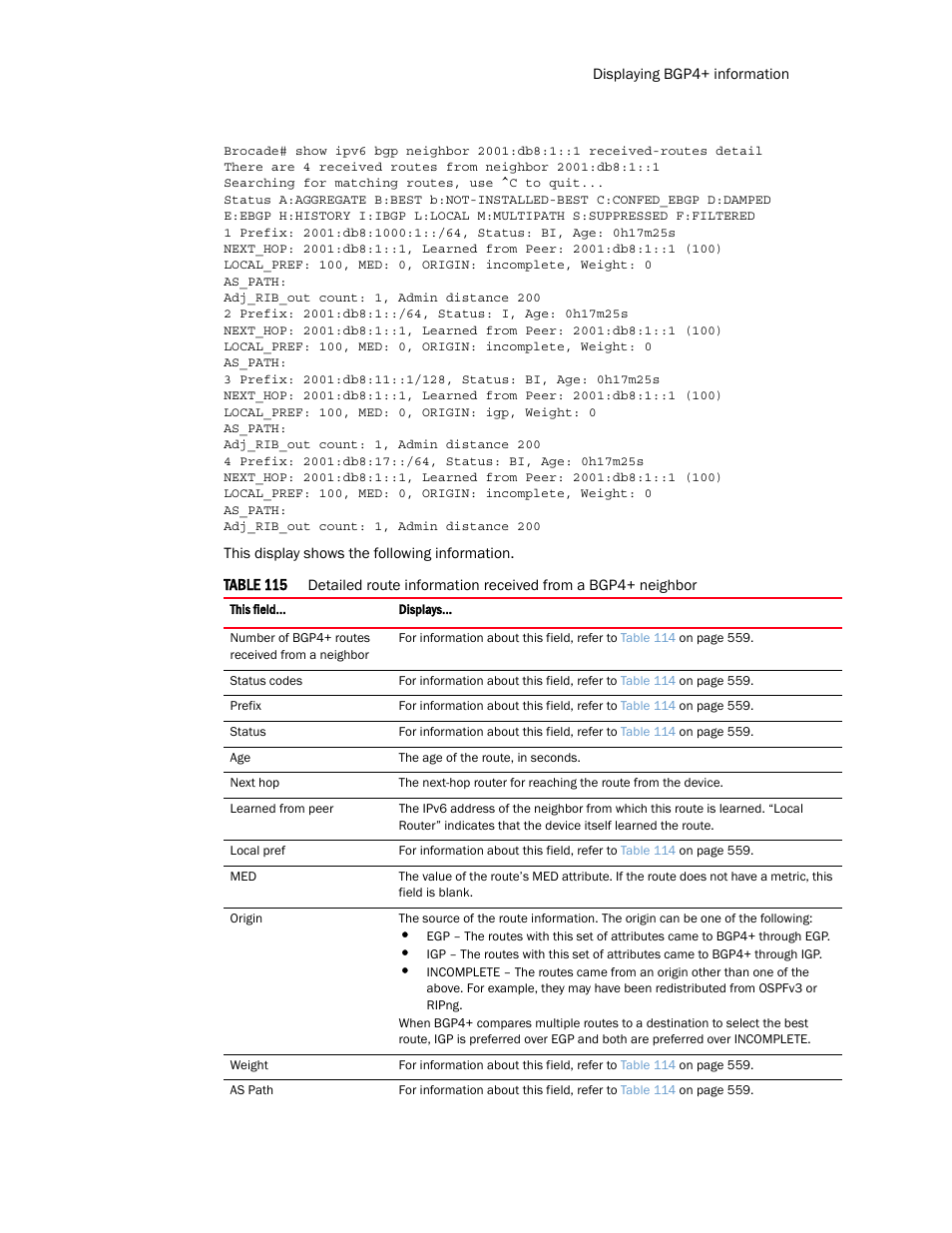 Brocade Multi-Service IronWare Routing Configuration Guide (Supporting R05.6.00) User Manual | Page 589 / 846