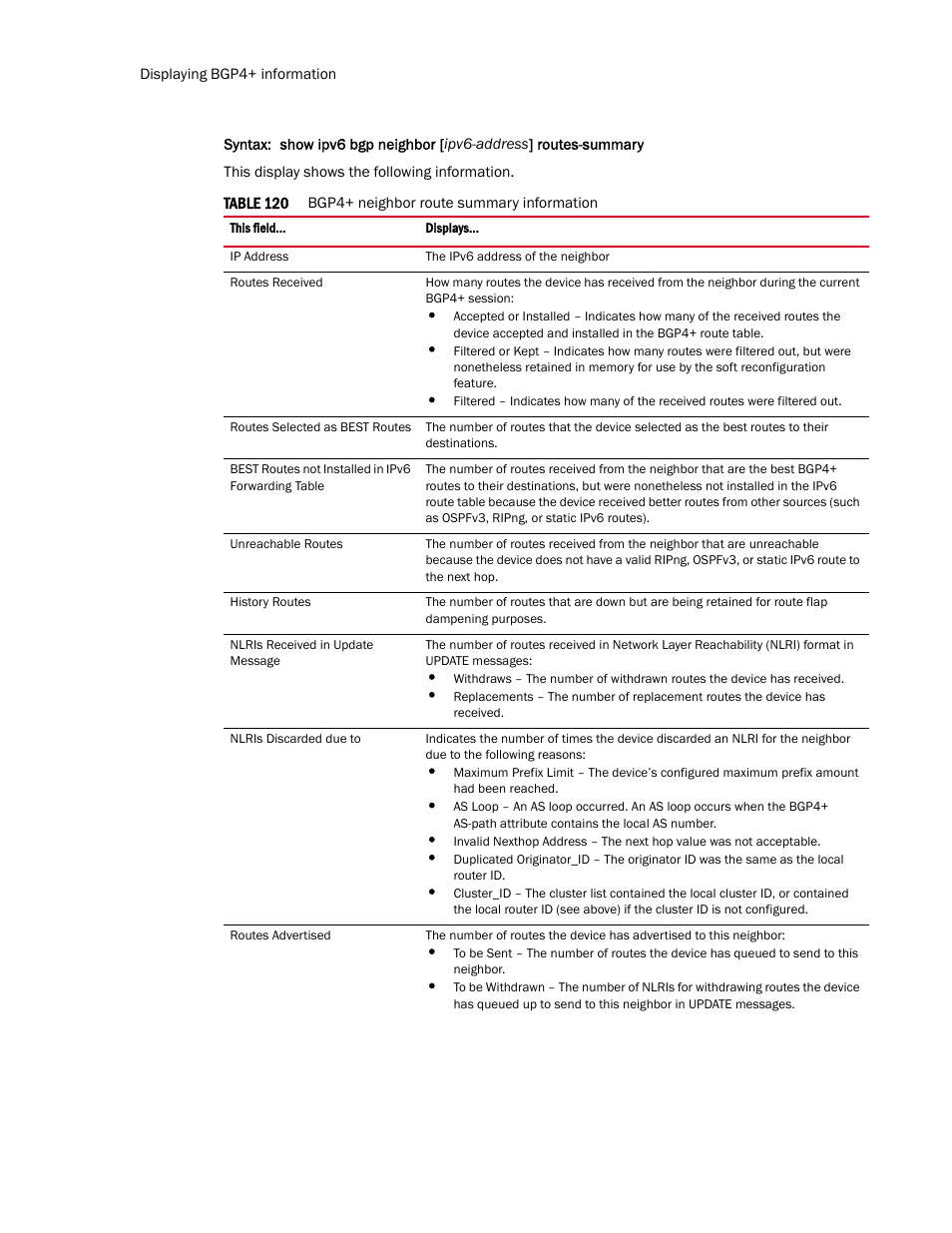 Brocade Multi-Service IronWare Routing Configuration Guide (Supporting R05.6.00) User Manual | Page 596 / 846