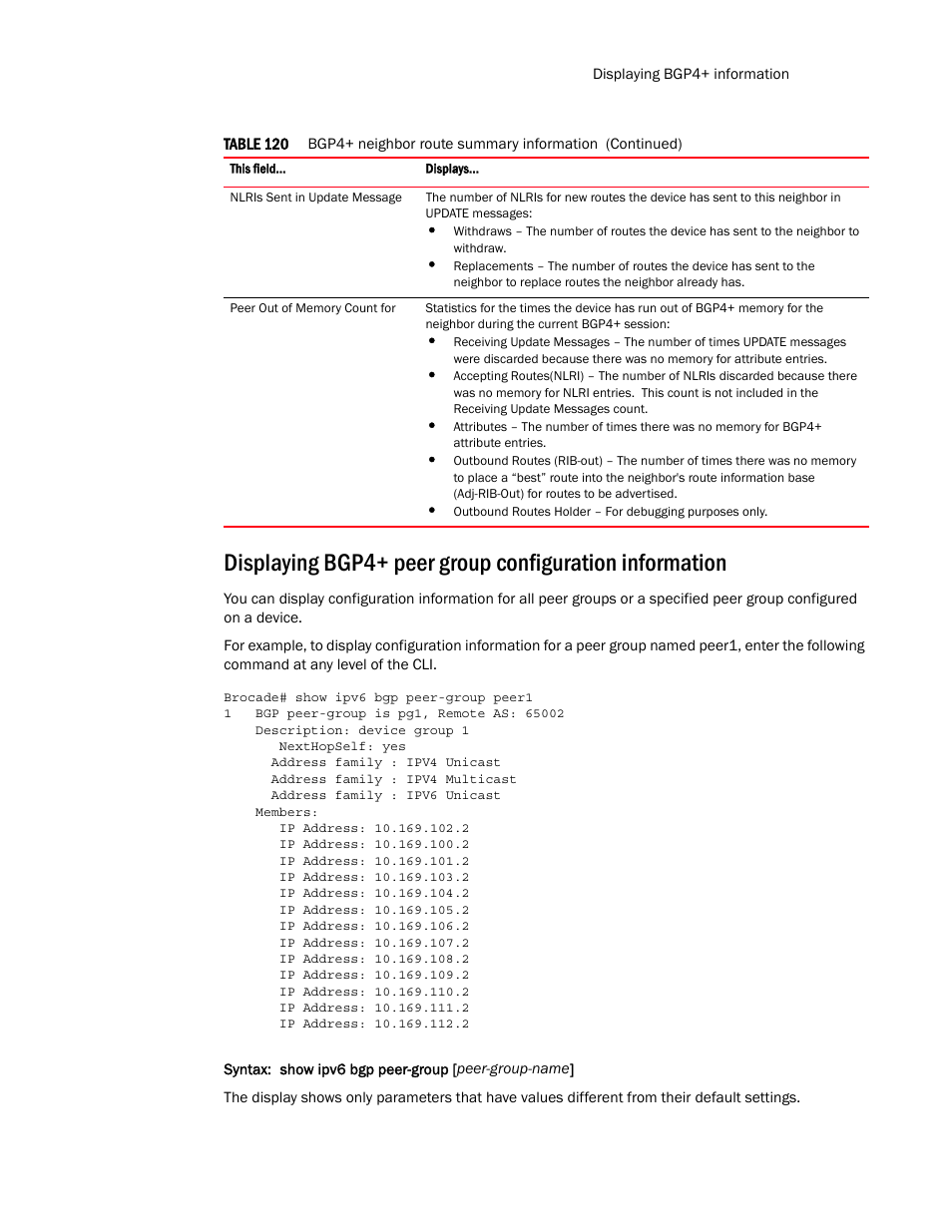 Brocade Multi-Service IronWare Routing Configuration Guide (Supporting R05.6.00) User Manual | Page 597 / 846