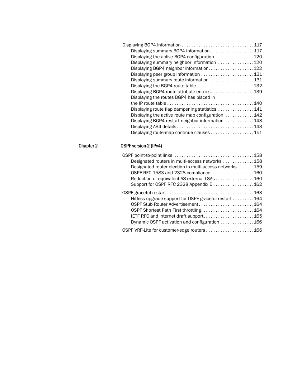 Brocade Multi-Service IronWare Routing Configuration Guide (Supporting R05.6.00) User Manual | Page 6 / 846
