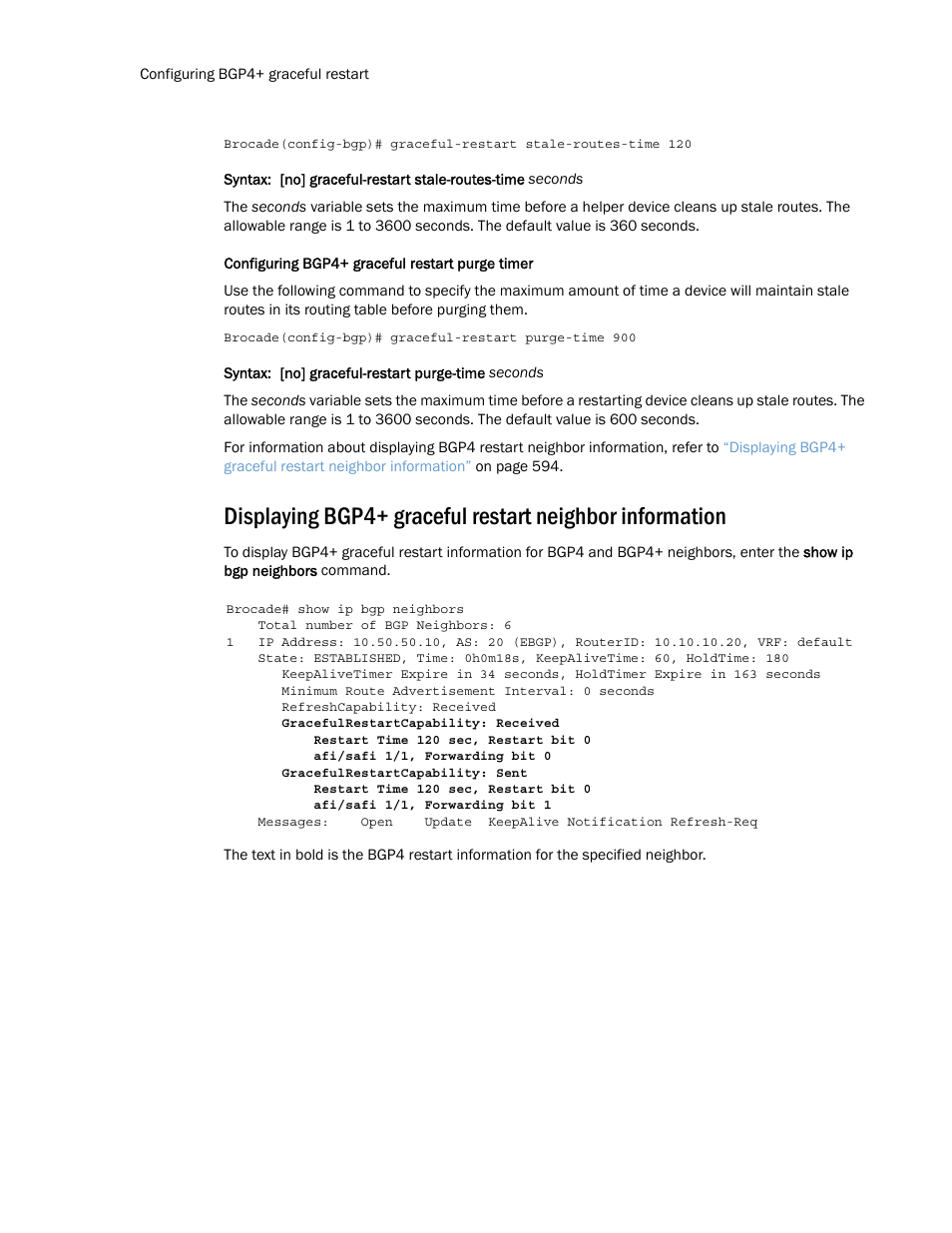 Brocade Multi-Service IronWare Routing Configuration Guide (Supporting R05.6.00) User Manual | Page 622 / 846