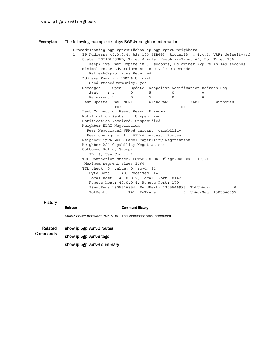 Brocade Multi-Service IronWare Routing Configuration Guide (Supporting R05.6.00) User Manual | Page 636 / 846