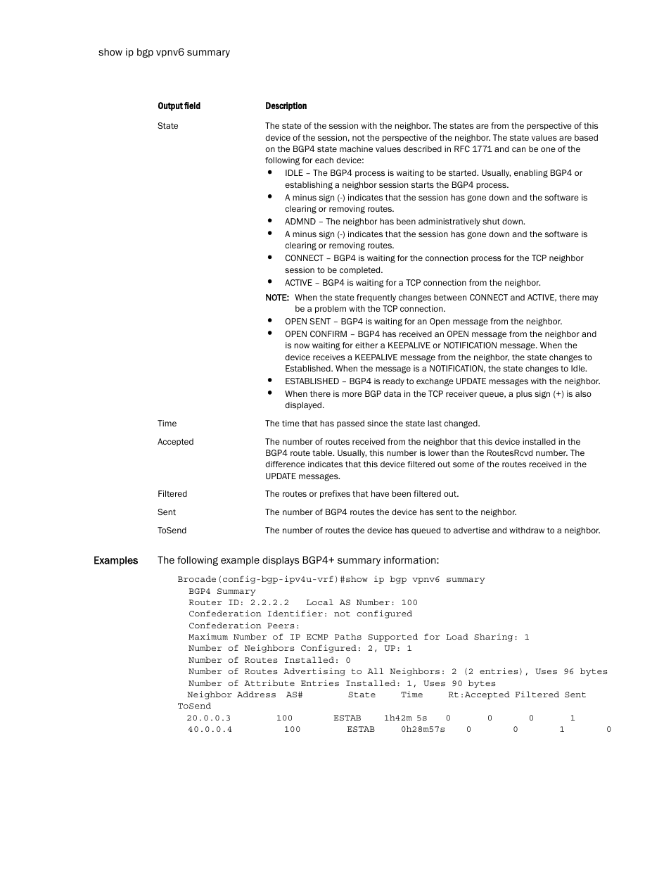 Brocade Multi-Service IronWare Routing Configuration Guide (Supporting R05.6.00) User Manual | Page 640 / 846