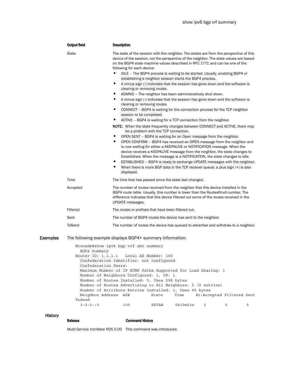 Brocade Multi-Service IronWare Routing Configuration Guide (Supporting R05.6.00) User Manual | Page 657 / 846