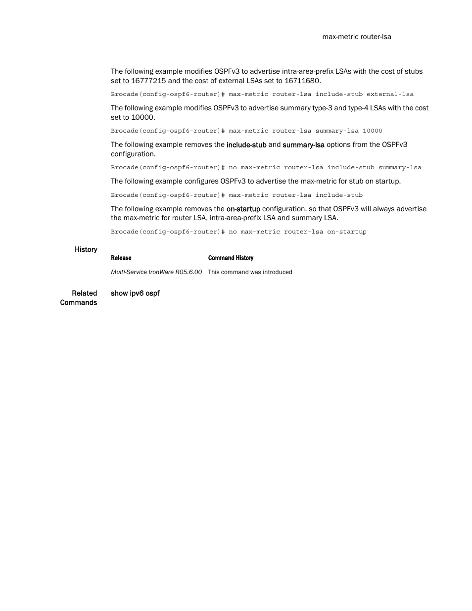 Brocade Multi-Service IronWare Routing Configuration Guide (Supporting R05.6.00) User Manual | Page 735 / 846