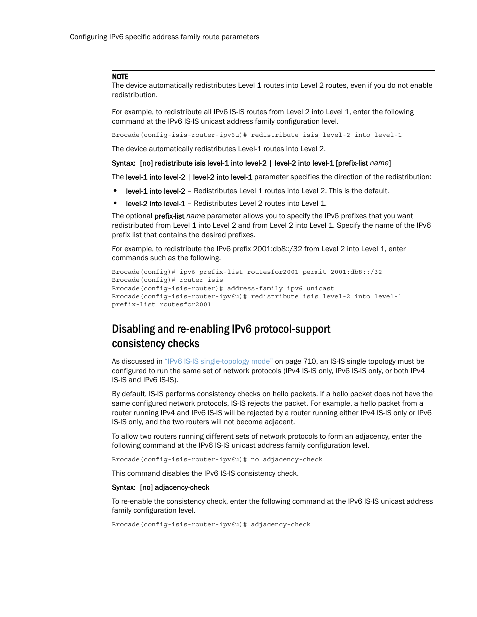 Brocade Multi-Service IronWare Routing Configuration Guide (Supporting R05.6.00) User Manual | Page 750 / 846