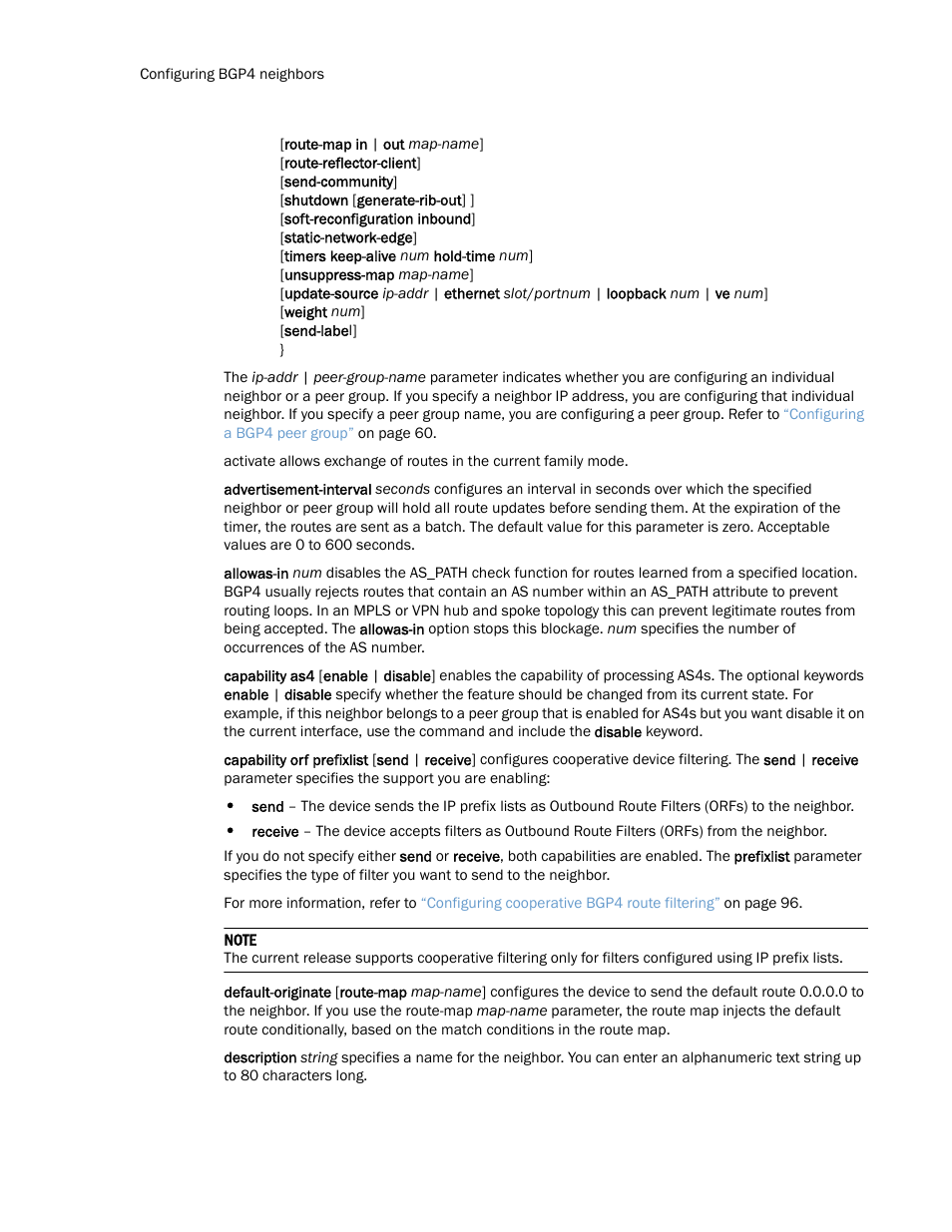 Brocade Multi-Service IronWare Routing Configuration Guide (Supporting R05.6.00) User Manual | Page 76 / 846