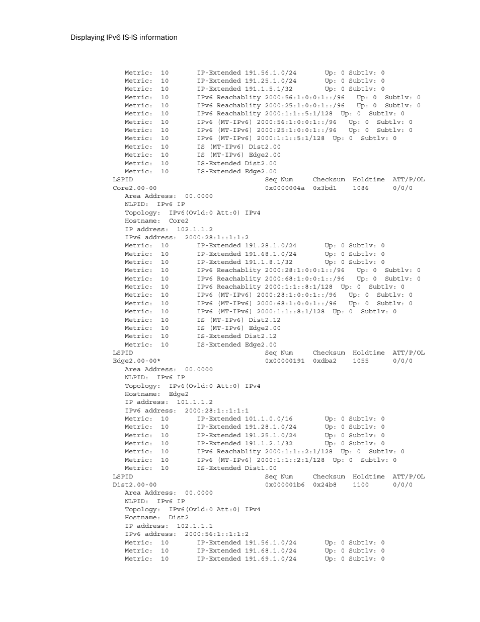 Brocade Multi-Service IronWare Routing Configuration Guide (Supporting R05.6.00) User Manual | Page 760 / 846