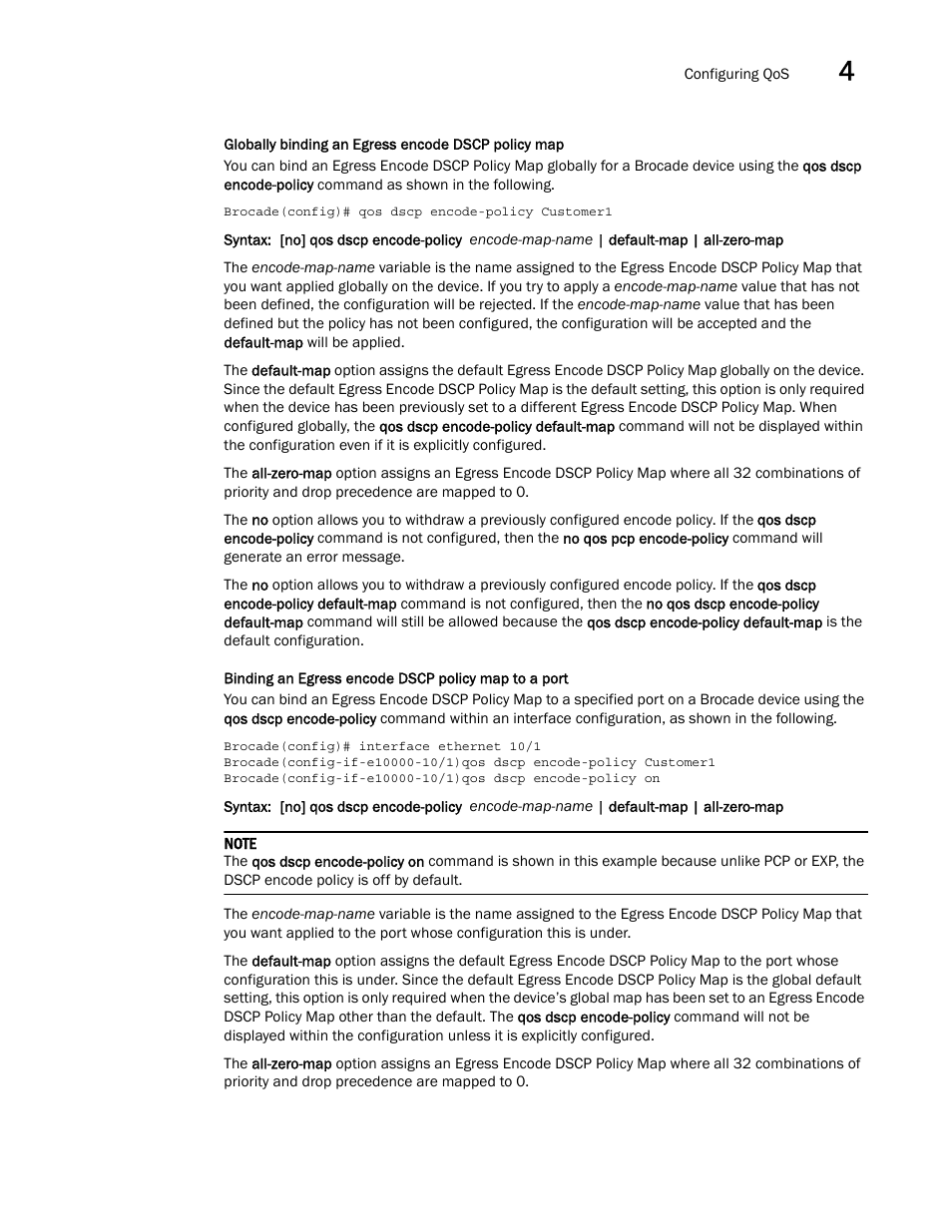 Brocade Multi-Service IronWare QoS and Traffic Management Configuration Guide (Supporting R05.6.00) User Manual | Page 117 / 226