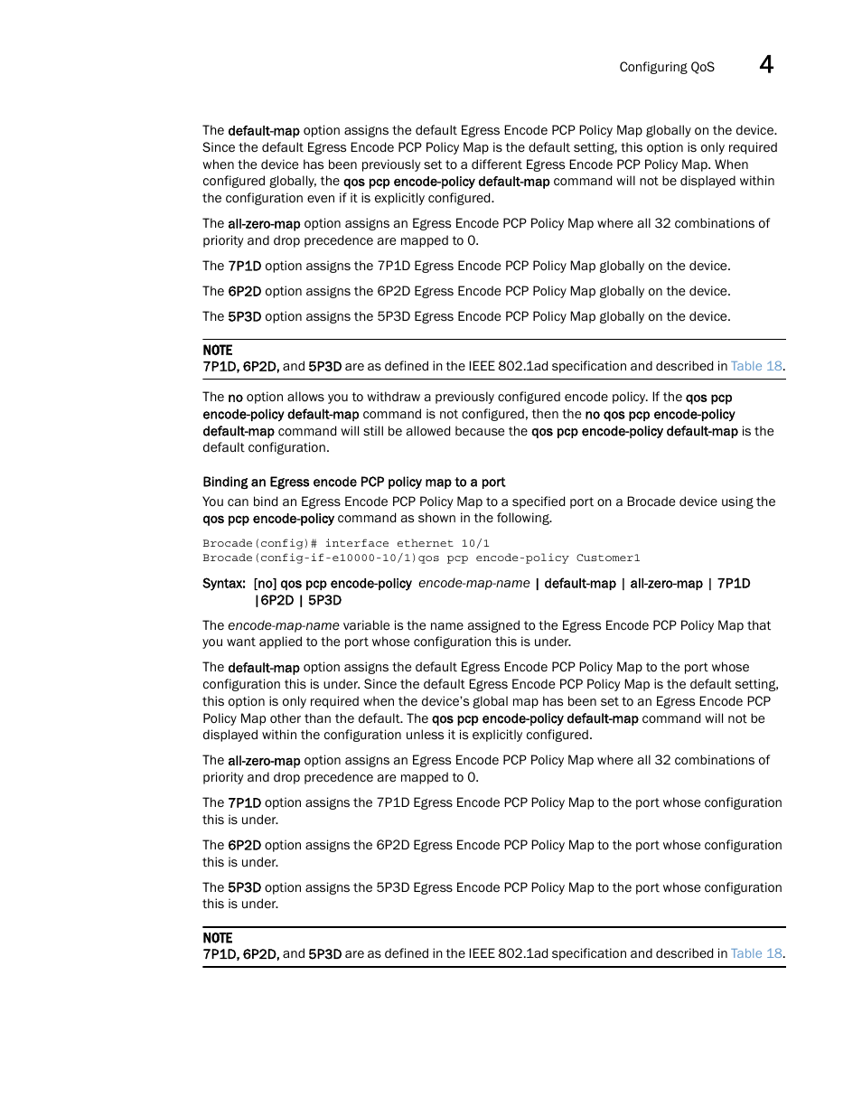 Brocade Multi-Service IronWare QoS and Traffic Management Configuration Guide (Supporting R05.6.00) User Manual | Page 119 / 226