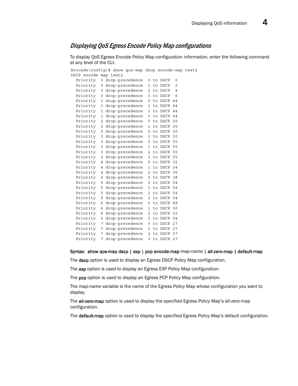 Brocade Multi-Service IronWare QoS and Traffic Management Configuration Guide (Supporting R05.6.00) User Manual | Page 129 / 226