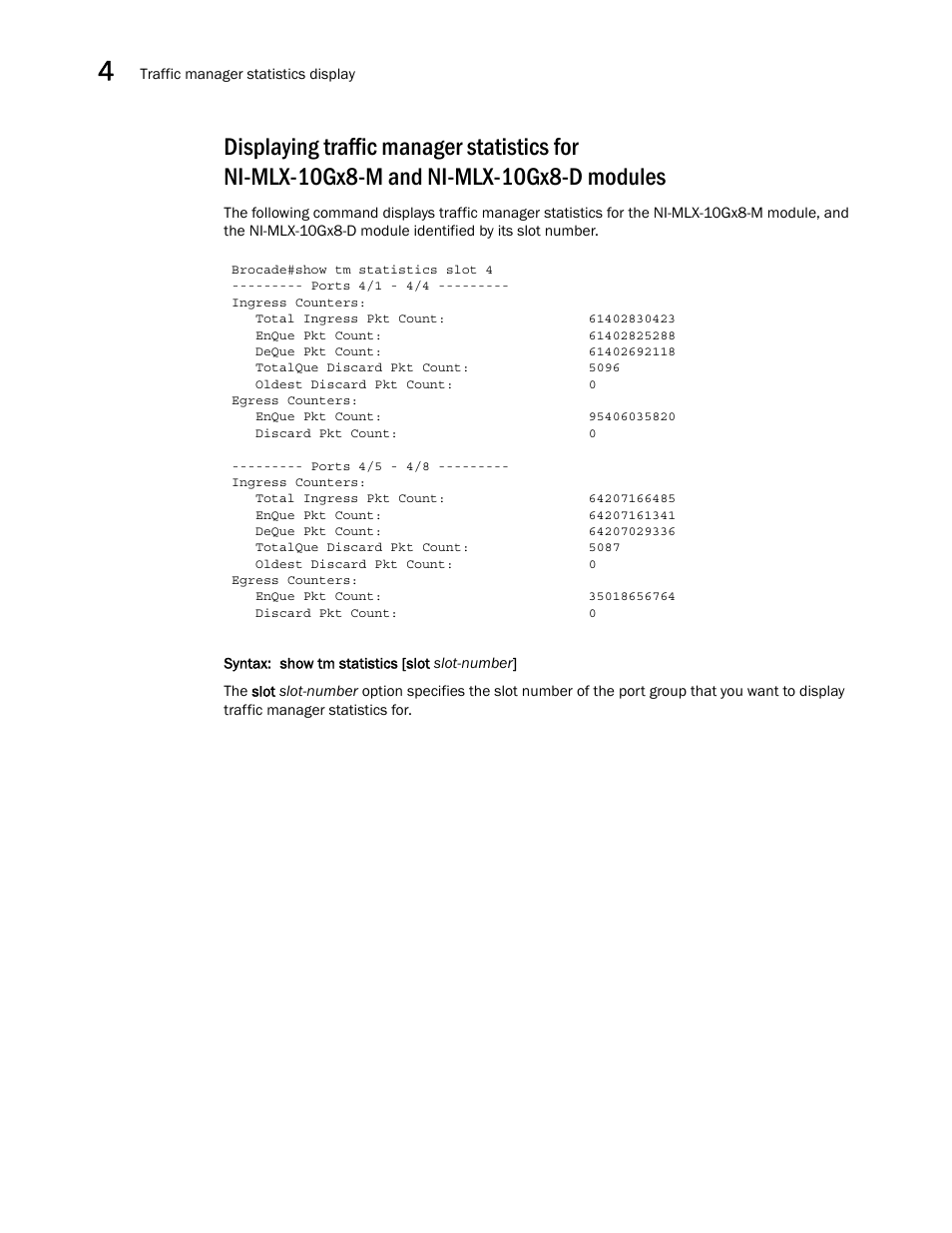 Brocade Multi-Service IronWare QoS and Traffic Management Configuration Guide (Supporting R05.6.00) User Manual | Page 156 / 226