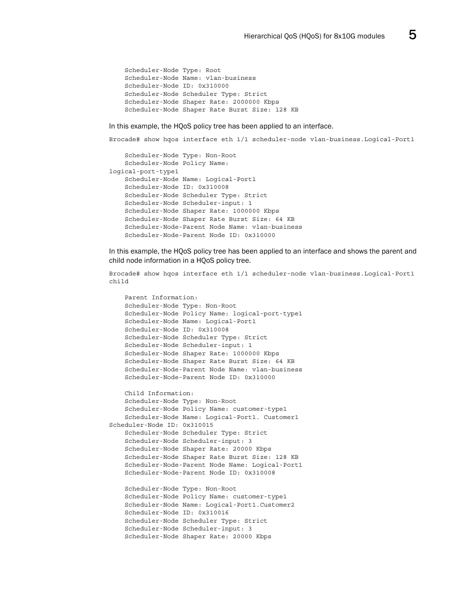 Brocade Multi-Service IronWare QoS and Traffic Management Configuration Guide (Supporting R05.6.00) User Manual | Page 205 / 226