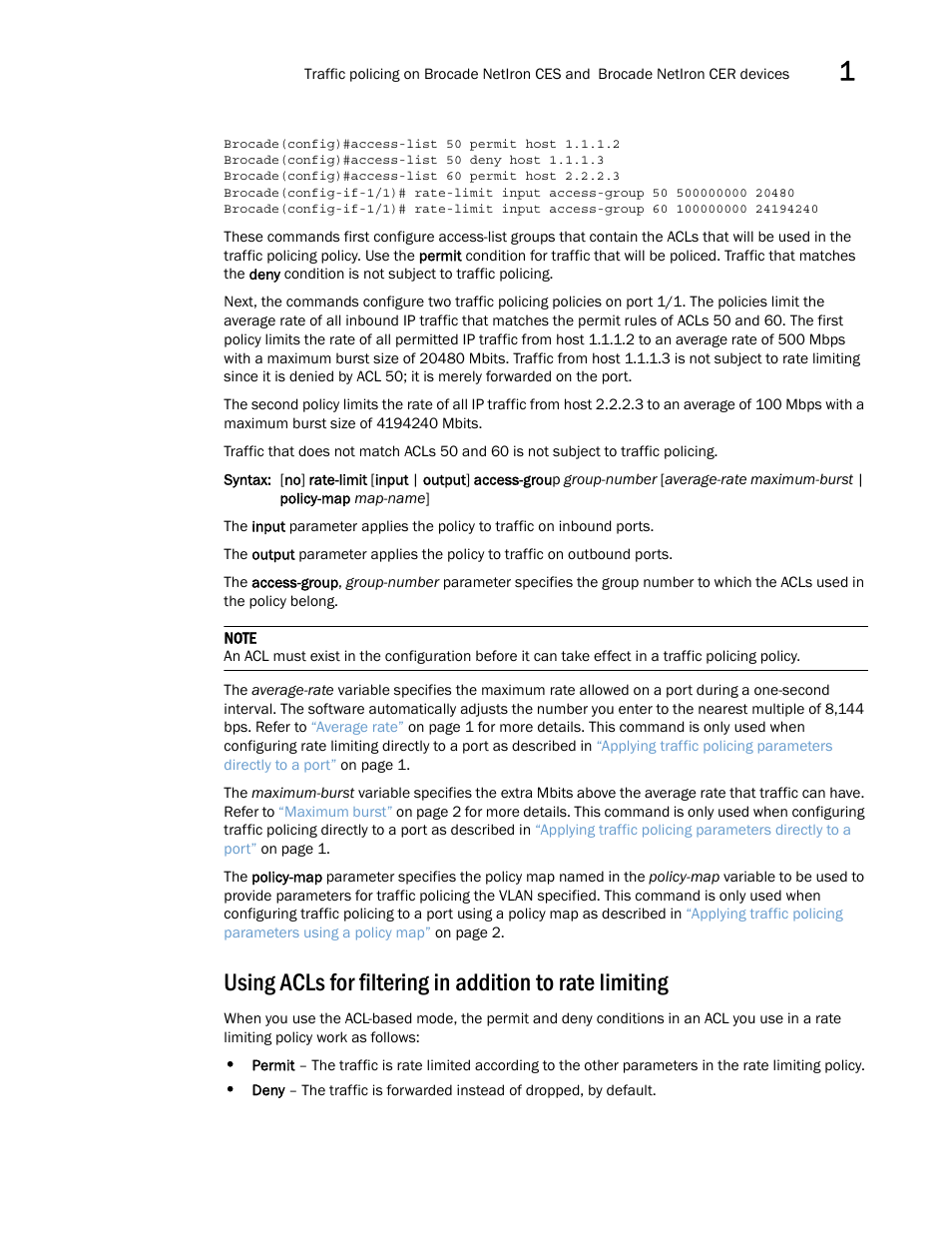 Brocade Multi-Service IronWare QoS and Traffic Management Configuration Guide (Supporting R05.6.00) User Manual | Page 21 / 226