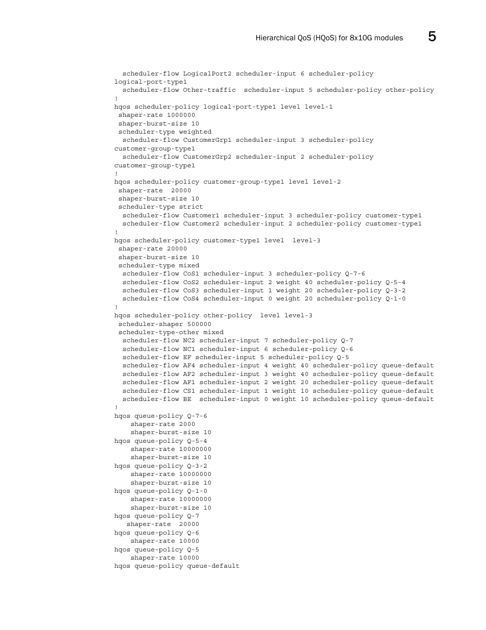 Brocade Multi-Service IronWare QoS and Traffic Management Configuration Guide (Supporting R05.6.00) User Manual | Page 213 / 226