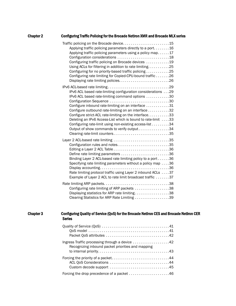 Brocade Multi-Service IronWare QoS and Traffic Management Configuration Guide (Supporting R05.6.00) User Manual | Page 4 / 226