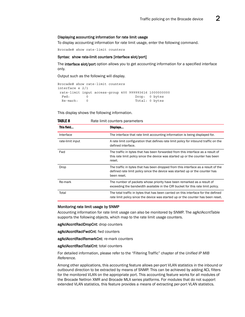 Brocade Multi-Service IronWare QoS and Traffic Management Configuration Guide (Supporting R05.6.00) User Manual | Page 41 / 226