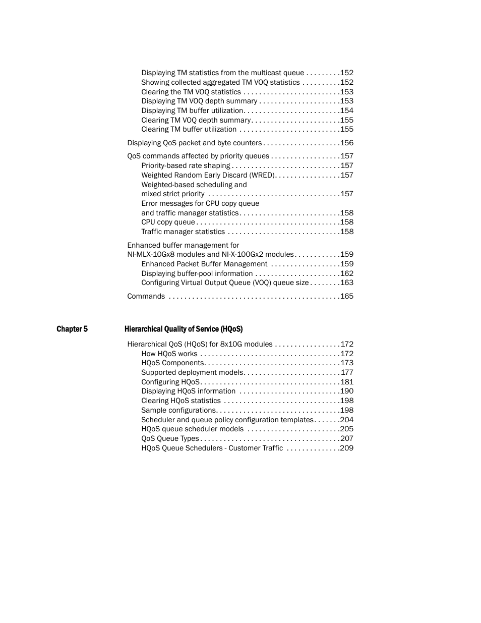 Brocade Multi-Service IronWare QoS and Traffic Management Configuration Guide (Supporting R05.6.00) User Manual | Page 7 / 226