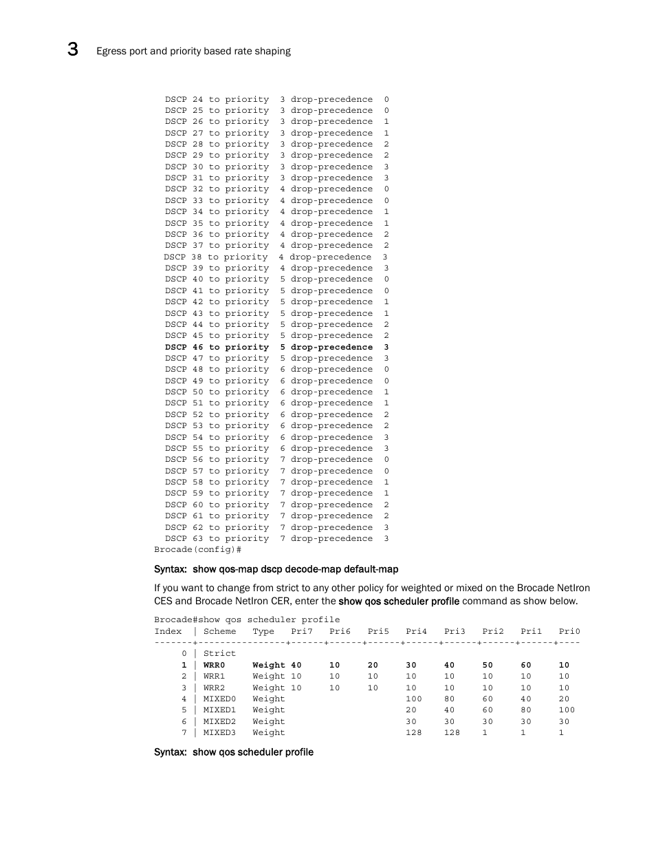 Brocade Multi-Service IronWare QoS and Traffic Management Configuration Guide (Supporting R05.6.00) User Manual | Page 74 / 226