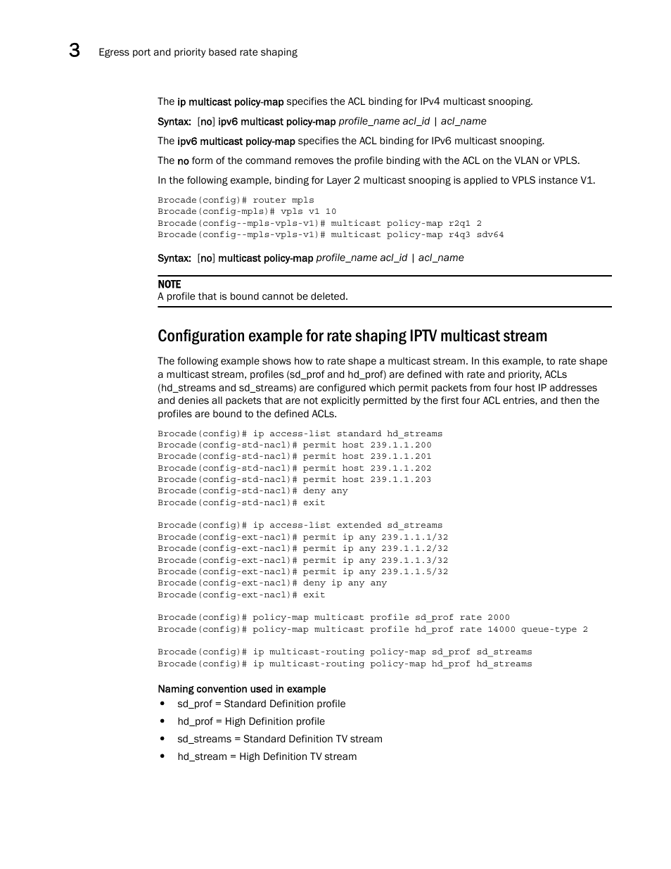 Brocade Multi-Service IronWare QoS and Traffic Management Configuration Guide (Supporting R05.6.00) User Manual | Page 82 / 226