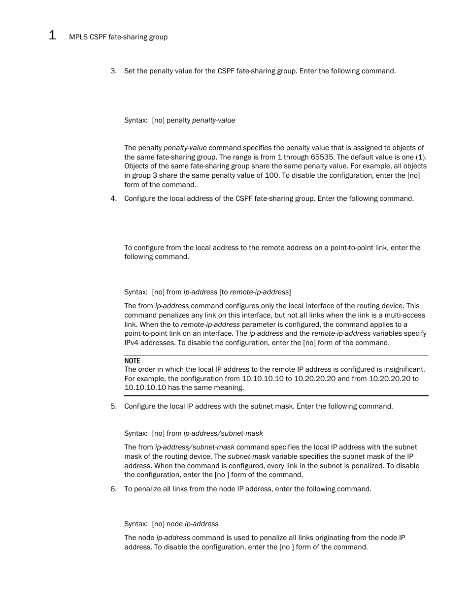 Brocade Multi-Service IronWare Multiprotocol Label Switch (MPLS) Configuration Guide (Supporting R05.6.00) User Manual | Page 100 / 852