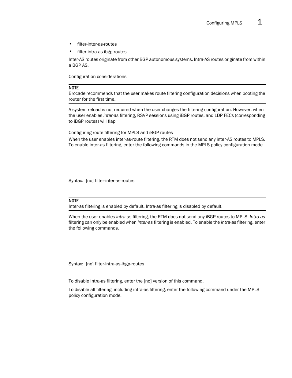 Brocade Multi-Service IronWare Multiprotocol Label Switch (MPLS) Configuration Guide (Supporting R05.6.00) User Manual | Page 119 / 852