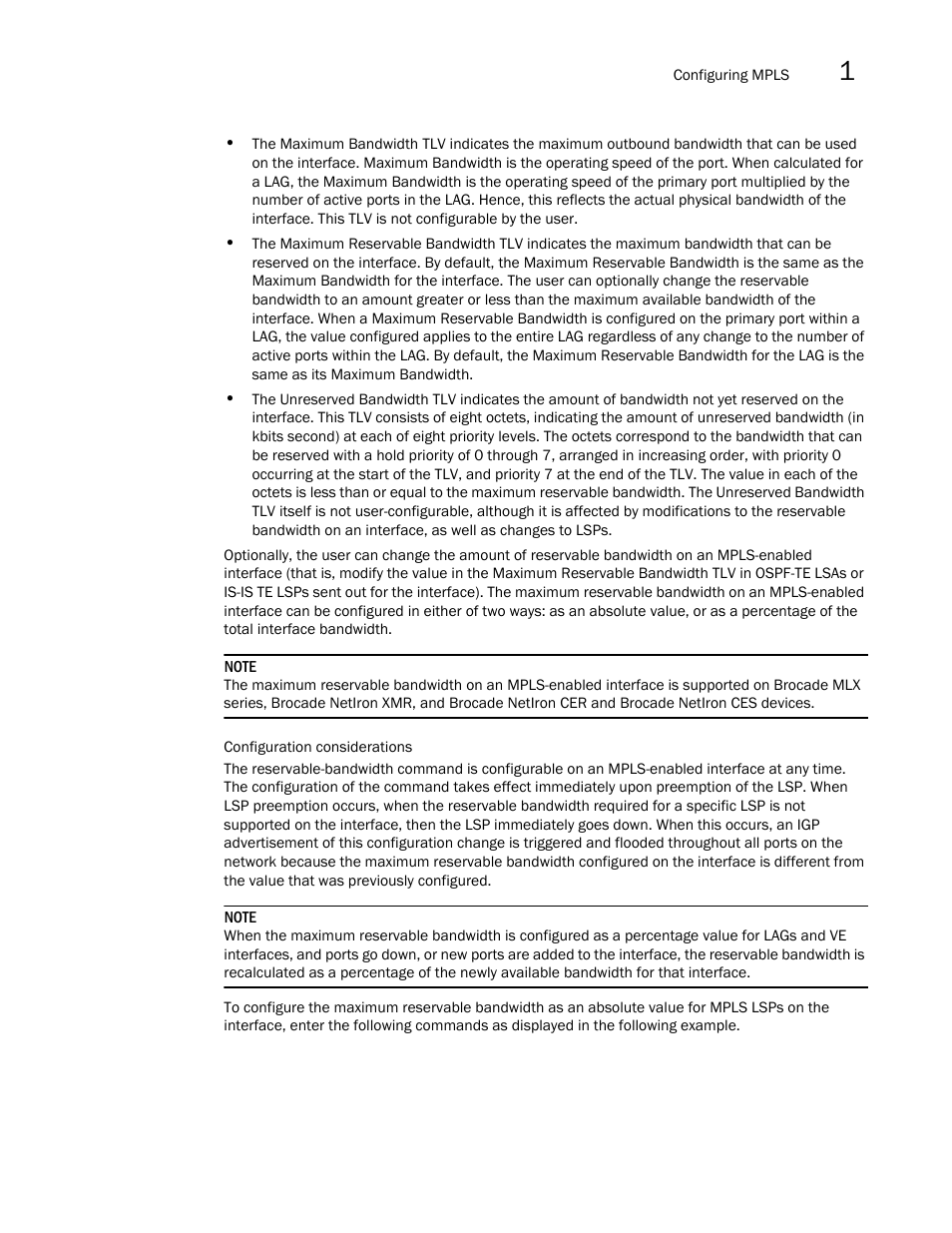 Brocade Multi-Service IronWare Multiprotocol Label Switch (MPLS) Configuration Guide (Supporting R05.6.00) User Manual | Page 121 / 852